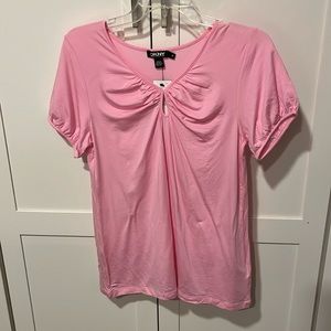 DKNY Pink short sleeve shirt M New With Tags NWT